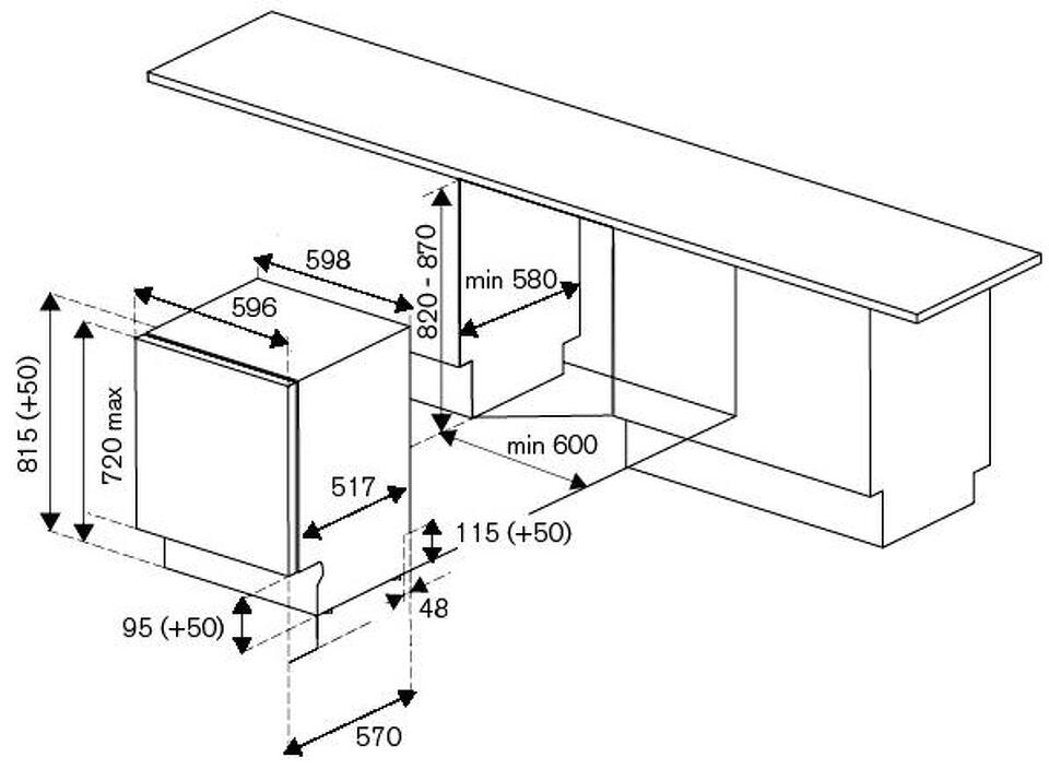 Встраиваемая посудомоечная машина Bertazzoni DW6083PRT