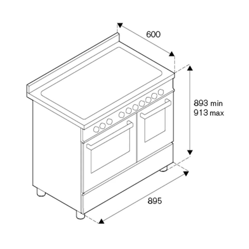 Варочный центр Bertazzoni PRO95I2EXT