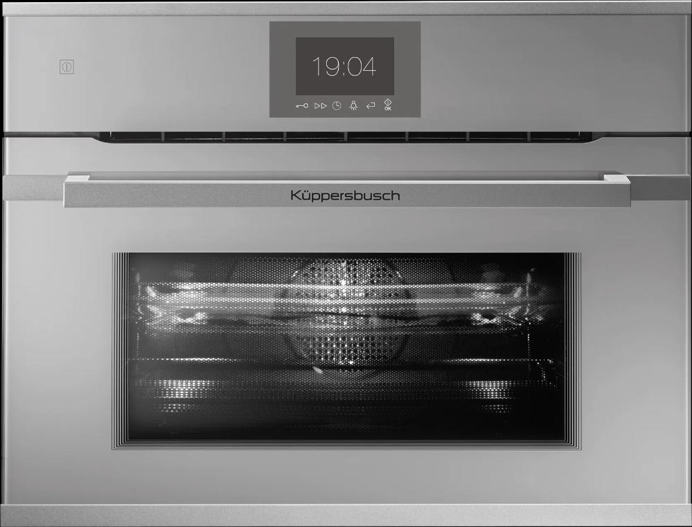 Компактный духовой шкаф с микроволнами Kuppersbusch CBM 6550.0 G1 Stainless Steel
