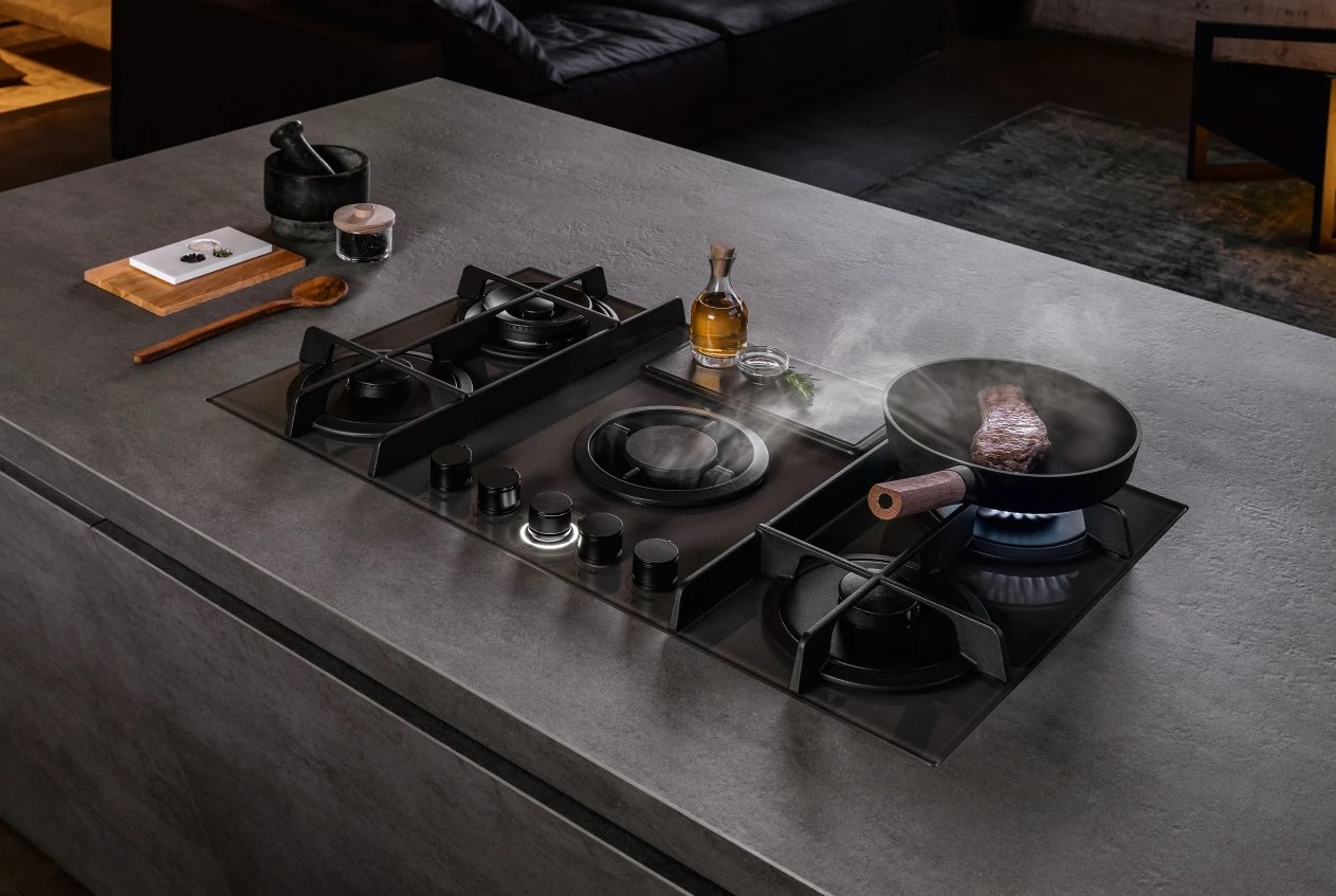 Варочная панель с вытяжкой Elica NIKOLATESLA FLAME EVO GR/A/88