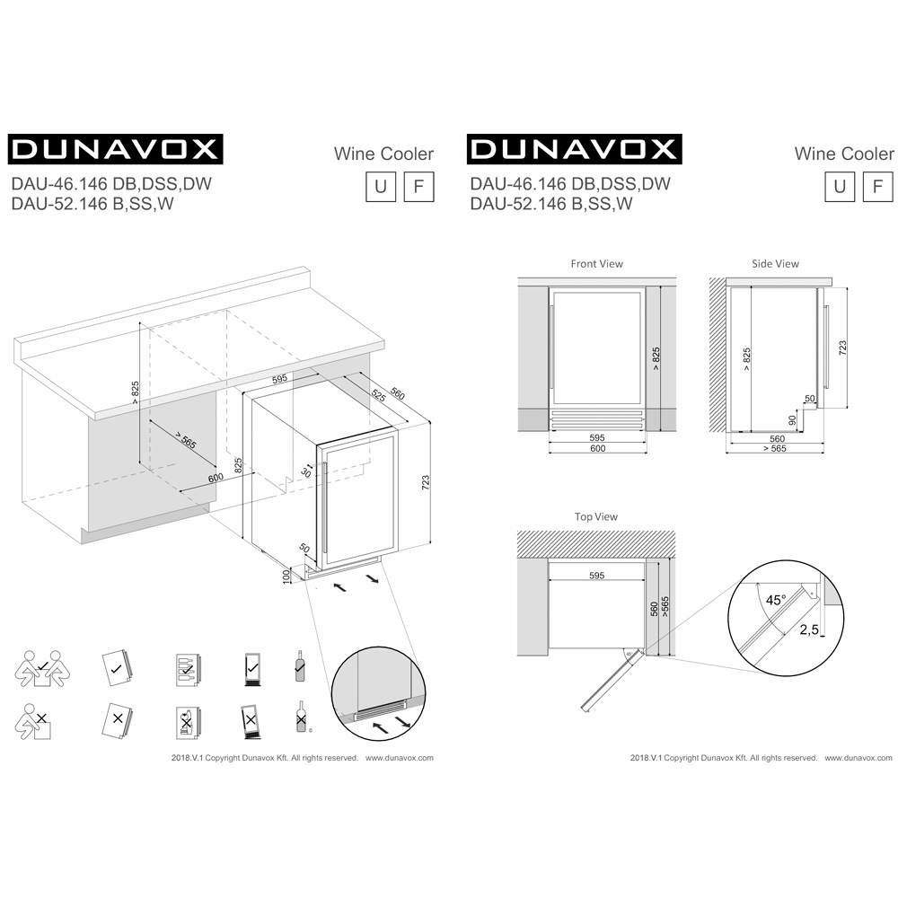 Винный шкаф Dunavox DAU-39.121DSS