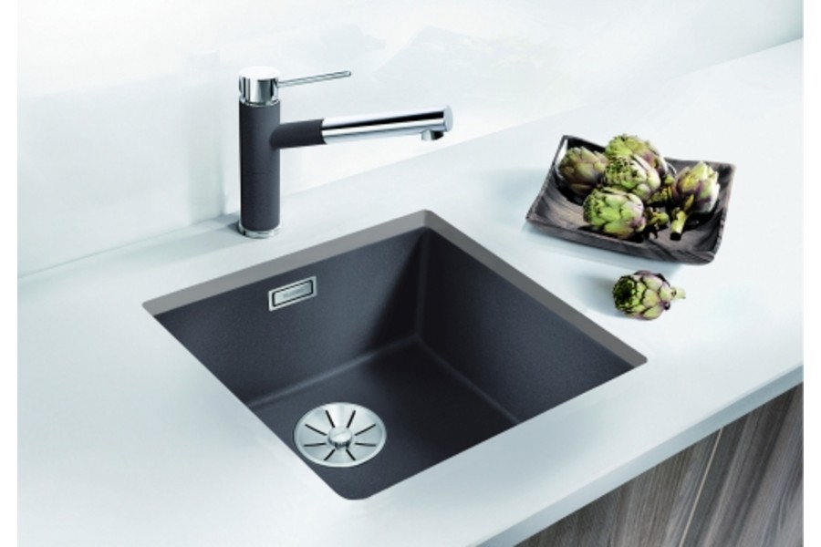  Blanco SUBLINE 400-U SILGRANIT отводная арматура InFino® антрацит
