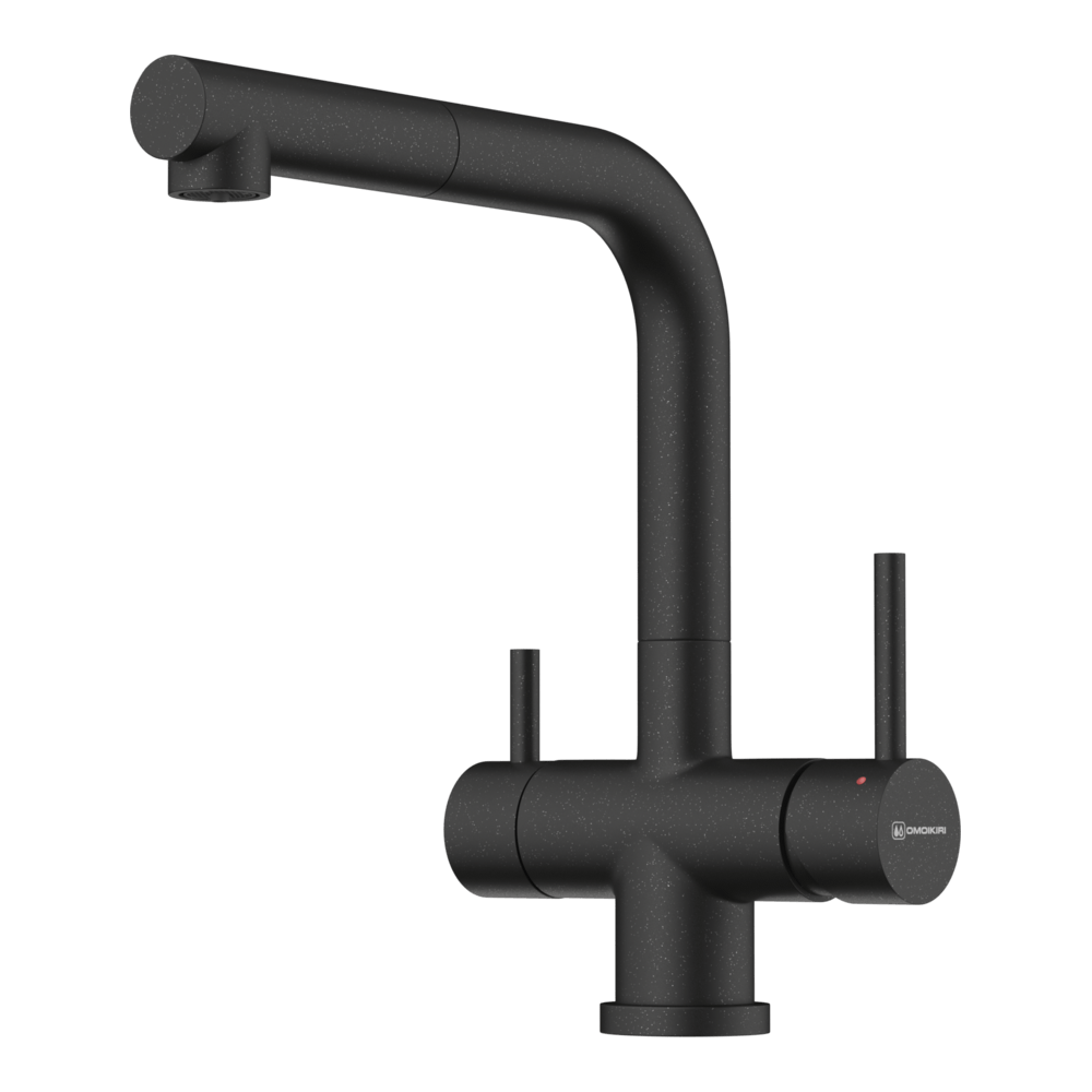 Смеситель для кухни 3-в-1 Omoikiri Takamatsu-S BL черный