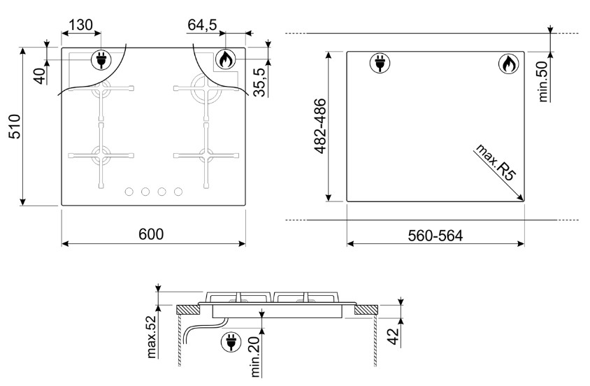  Smeg PV364N