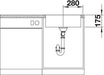  Blanco Zerox 500-IF/A Durinox отводная арматура InFino