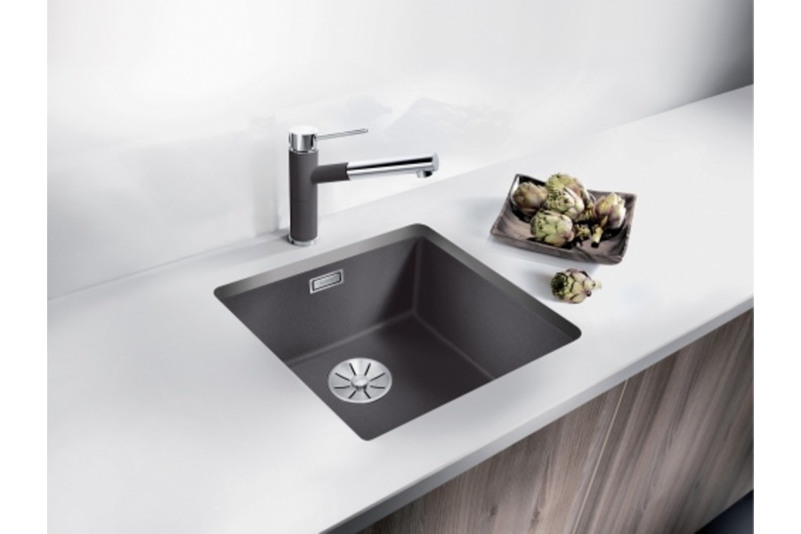 Blanco SUBLINE 320-U SILGRANIT отводная арматура InFino® темная скала