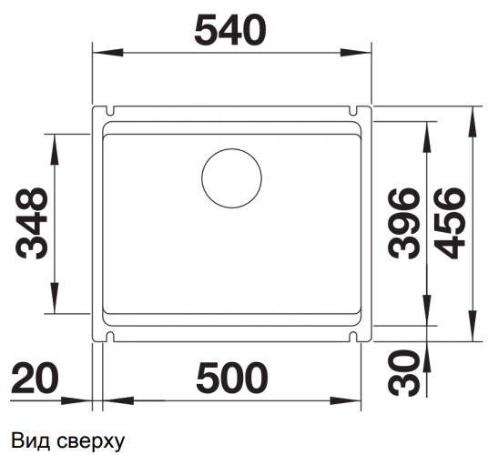Мойка Blanco ETAGON 500-U SILGRANIT PuraDur темная скала