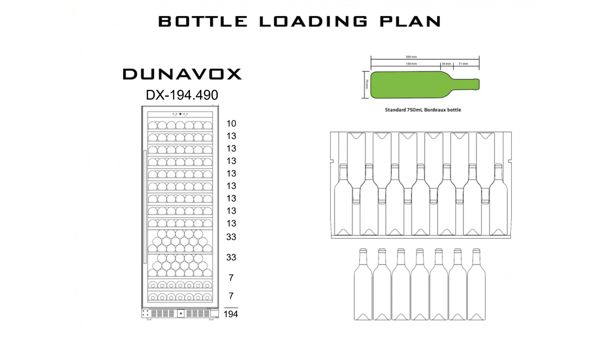 Винный шкаф Dunavox DX-194.490BK
