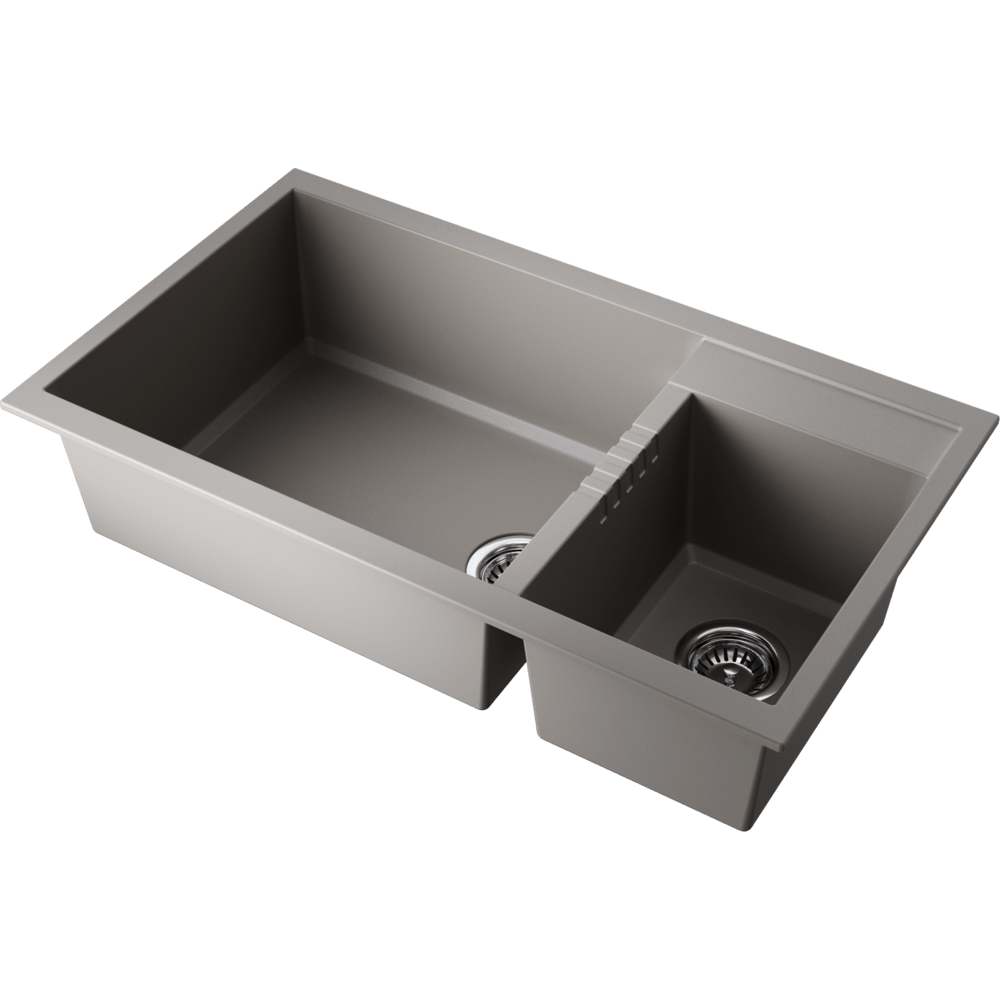 Мойка для кухни Omoikiri Tedori 86-2-LB-GR leningrad grey