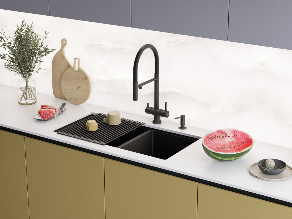  Omoikiri Taki 85-2-LB-U/IF Side GB графит