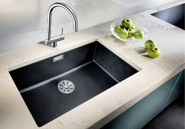 Blanco SUBLINE 700-U SILGRANIT отводная арматура InFino® темная скала