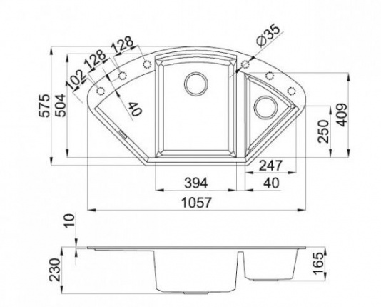  Omoikiri Sakaime 105C-DC шоколад
