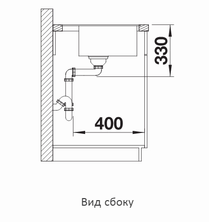  Blanco Dalago 45-F черный, клапан-автомат