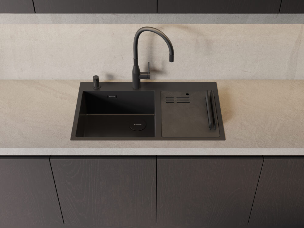  Omoikiri ОМ-08 GM вороненая сталь