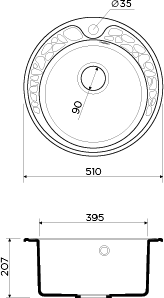  Omoikiri Tovada 51-BE ваниль