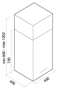 Вытяжка Falmec Mira Isola 40 White (800) ECP