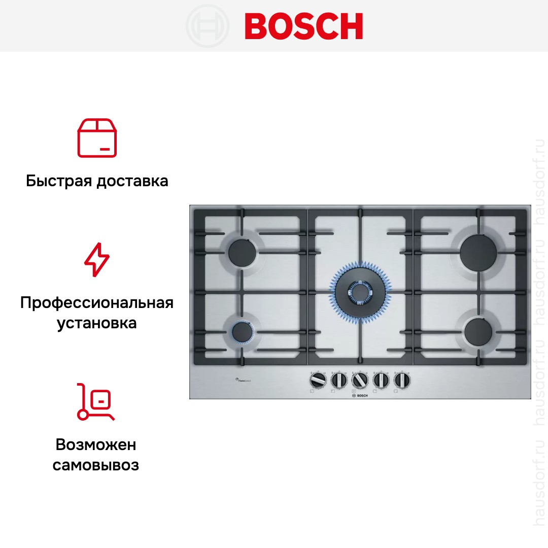 Газовая варочная панель Bosch PCR9A5B90M