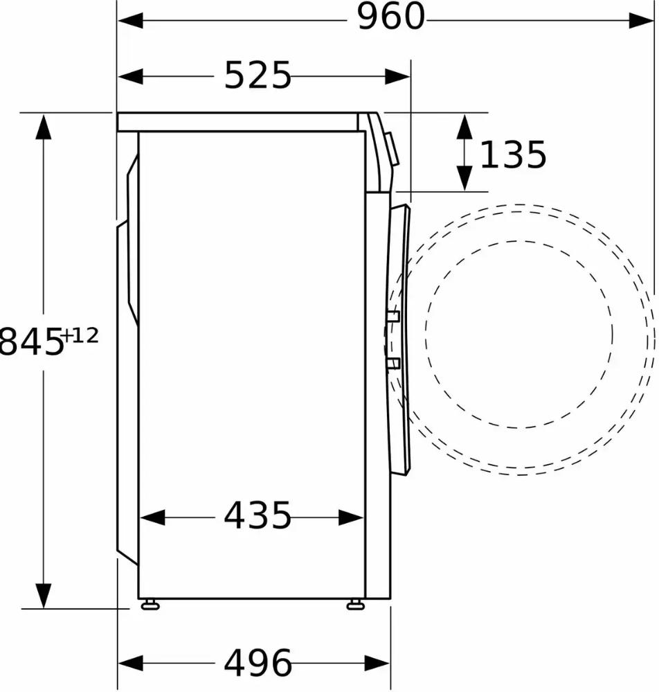 Узкая стиральная машина BOSCH WLW24L41OE