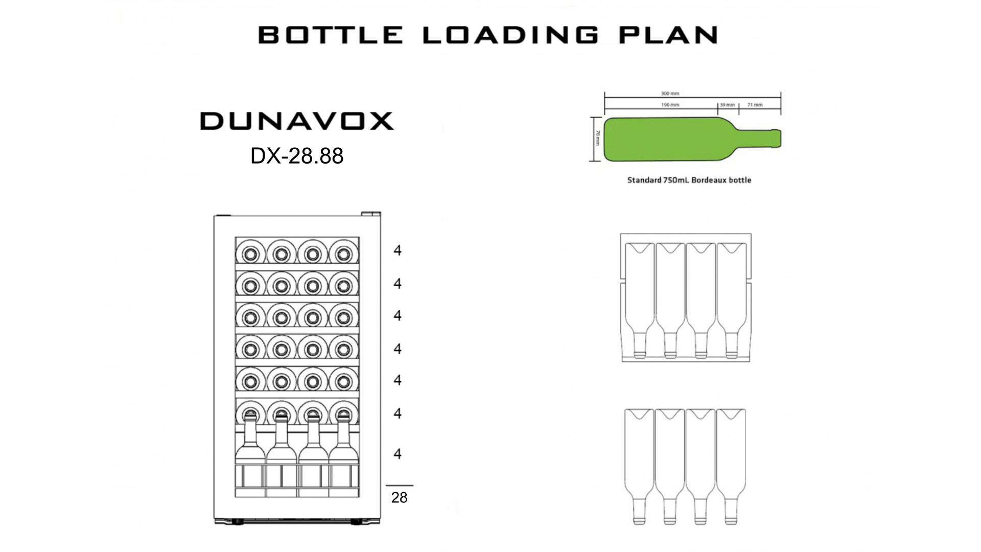 Винный шкаф Dunavox DX-28.88KF