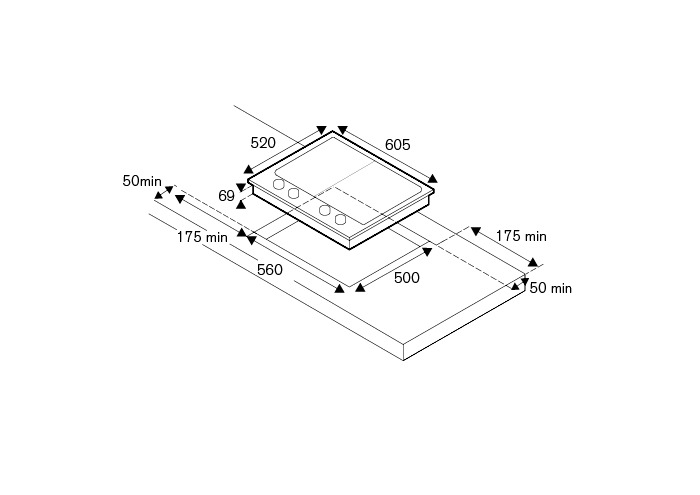  Bertazzoni PM60 3 0 X