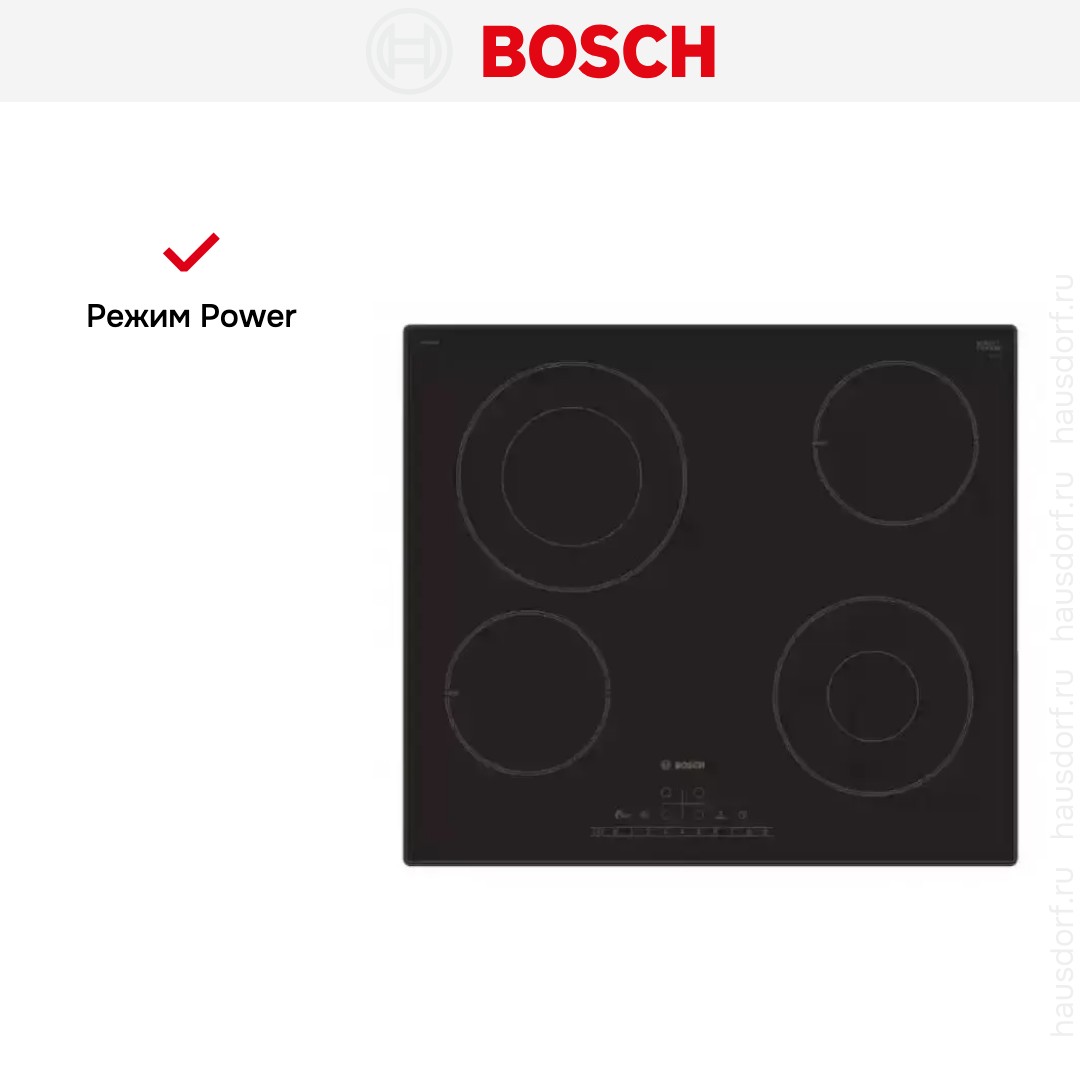 Электрическая варочная панель BOSCH PKG611FP1R