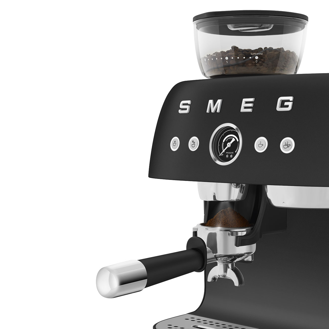Кофемашина-эспрессо со встроенной кофемолкой SMEG EGF03BLMEU