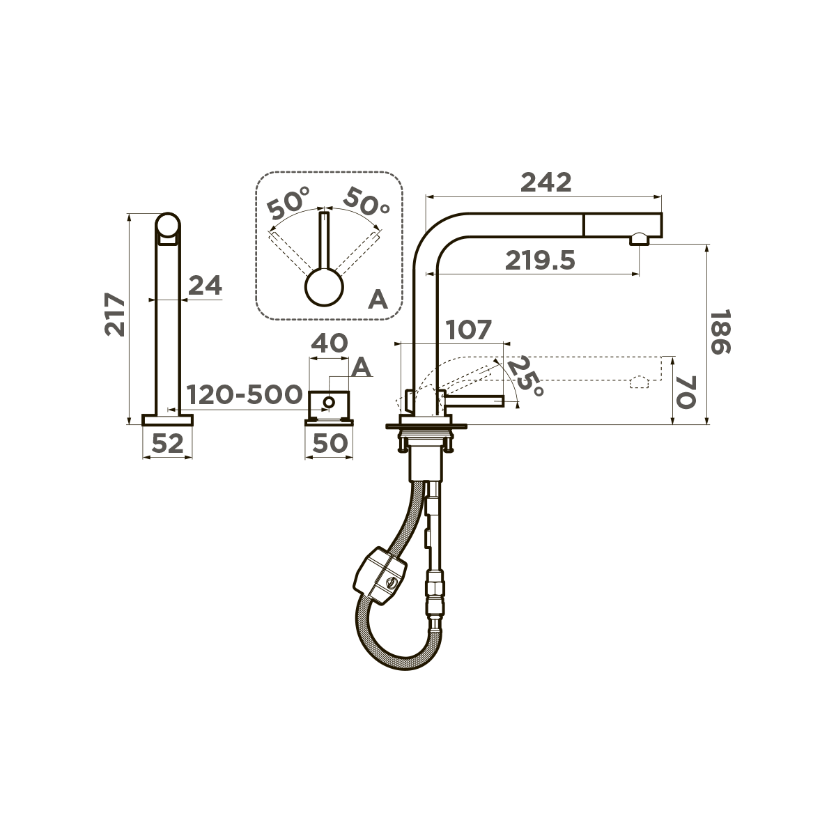  Omoikiri Nara-S LG светлое золото