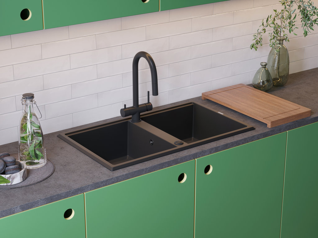  Omoikiri Tedori 86-2-BL черный