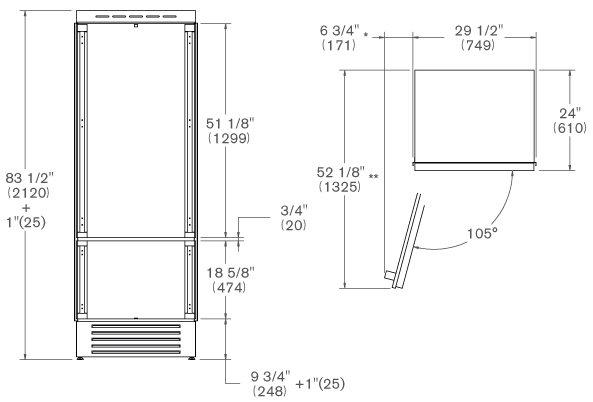  Bertazzoni REF755BBLPTT