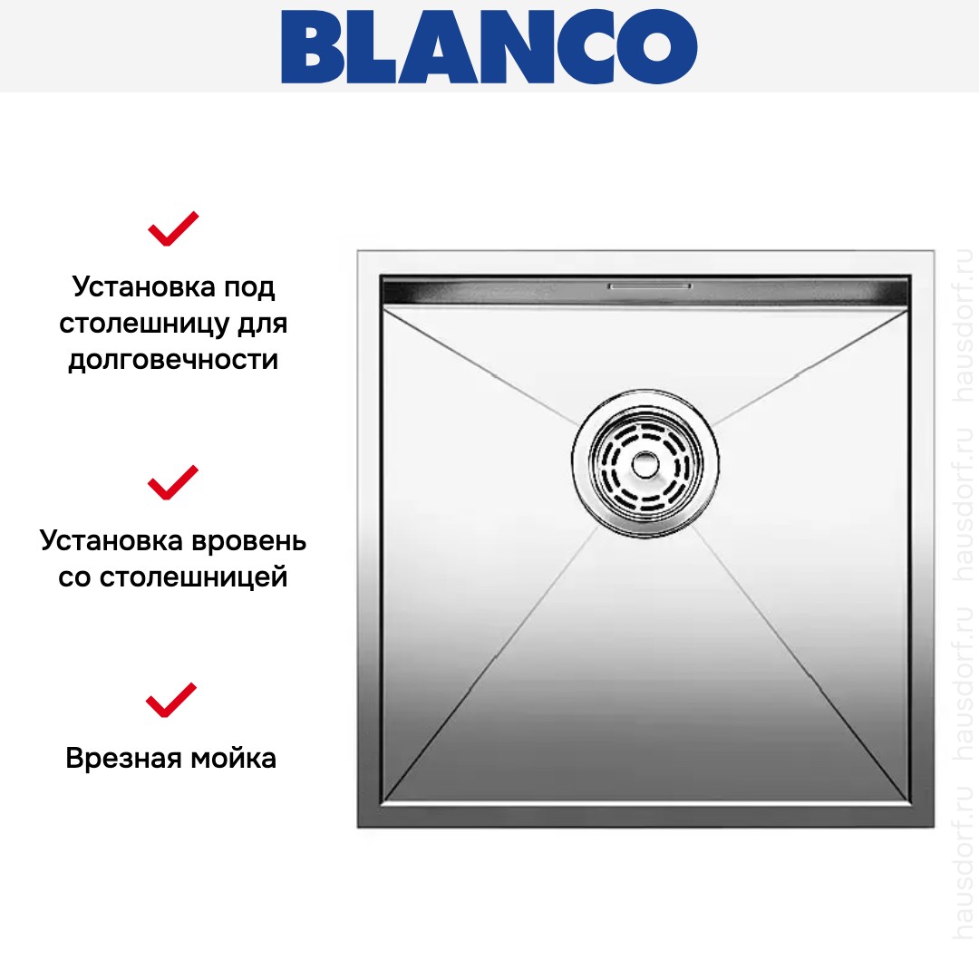  Blanco Zerox 400-IF/N нержавеющая сталь